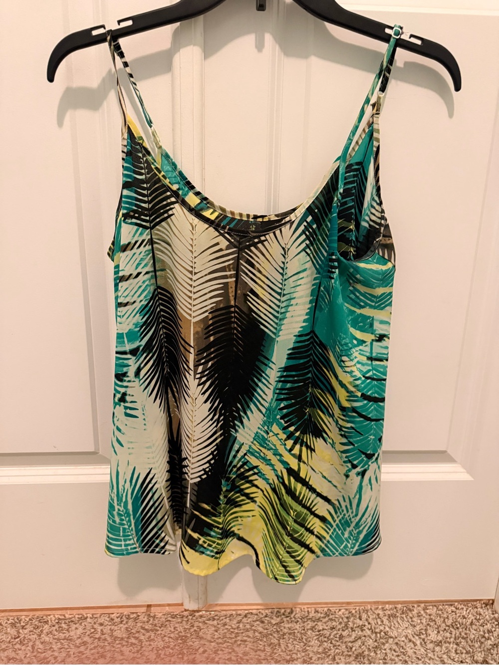 Apt. 9 Palm-Print Camisole in Teal, Yellow, Black